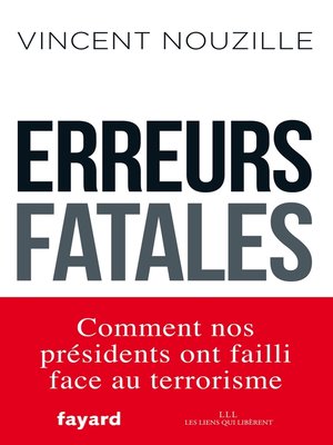 cover image of Erreurs fatales